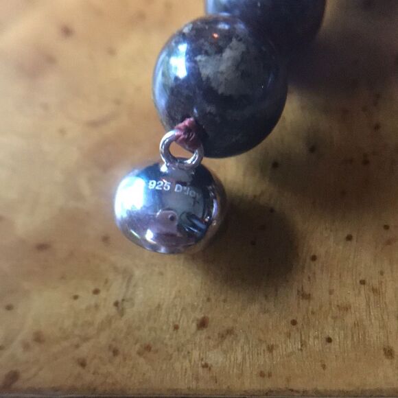 Natural Bronzite Sterling Silver Necklace - Picture 5 of 6